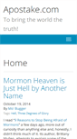 Mobile Screenshot of mormonsham.com